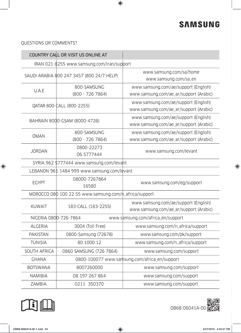 Page 1 de la notice Manuel utilisateur Samsung AR12KCFHGWK/GA