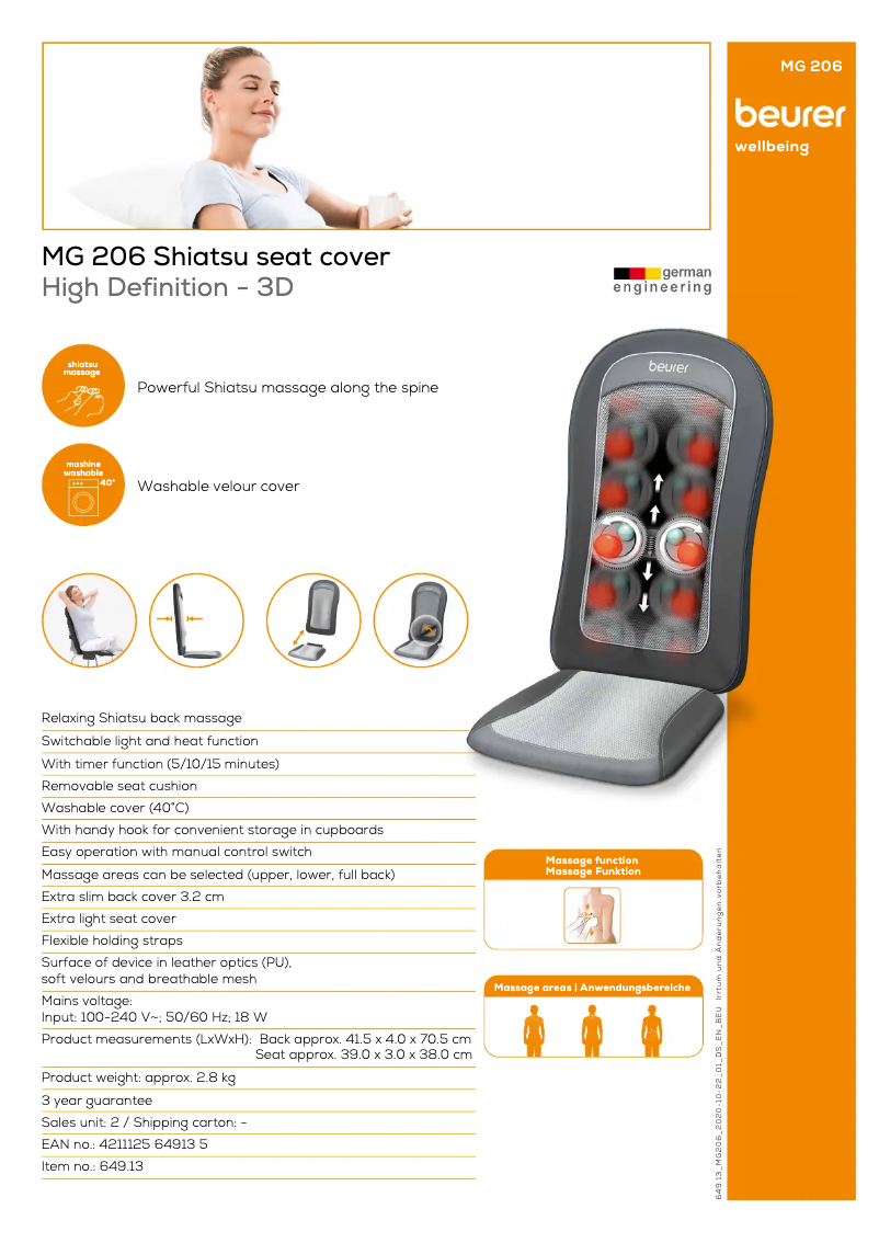 Image de la première page du manuel de l'appareil MG 206