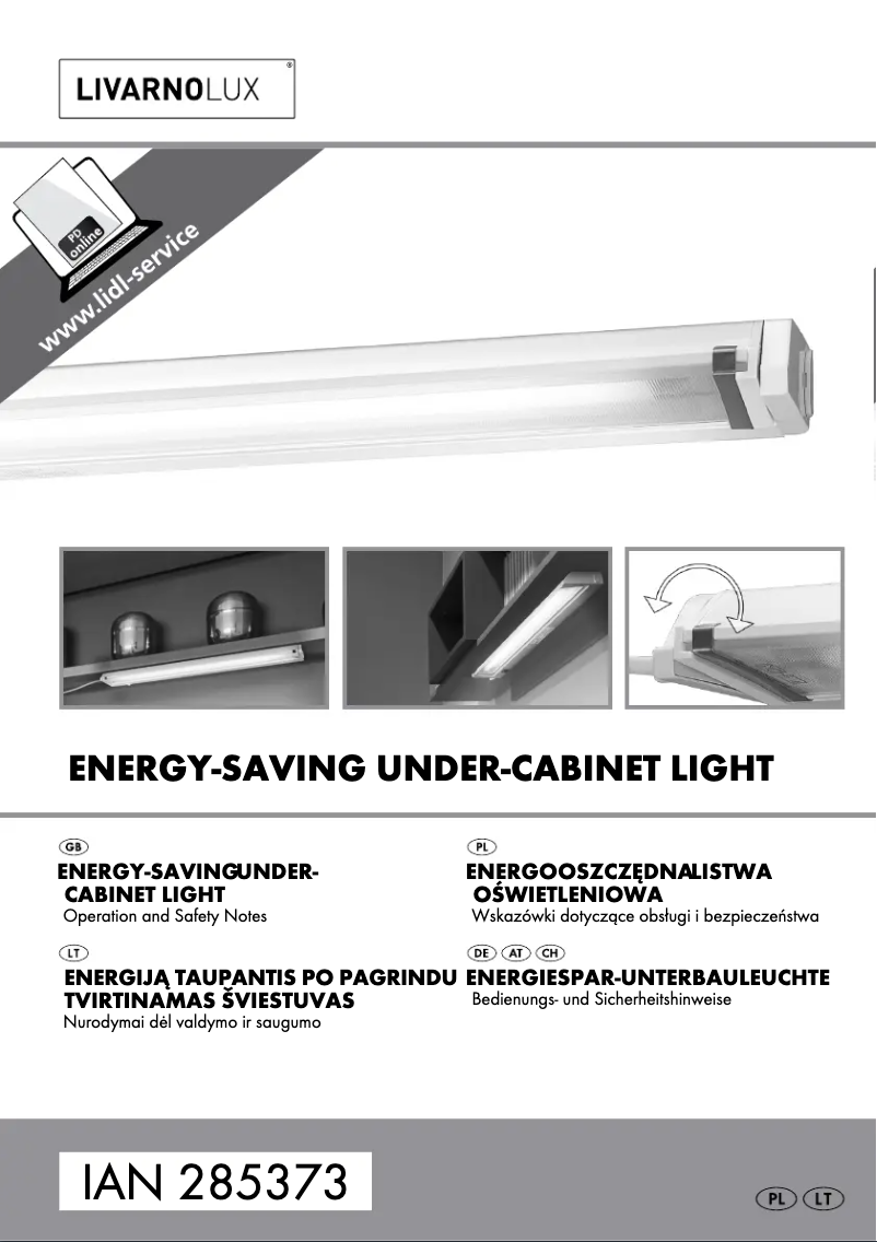 Page n°1 - Manuel utilisateur Livarno Lux IAN 285373
