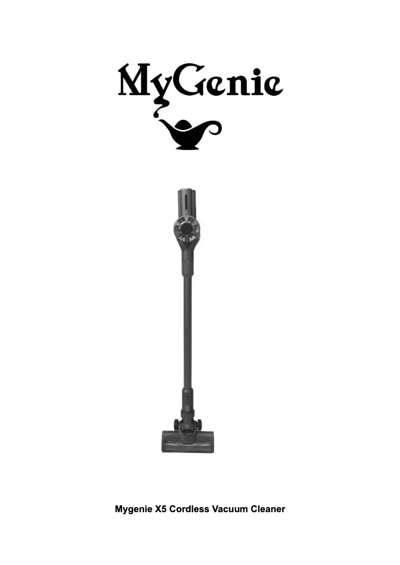 Page n°1 - Manuel utilisateur MyGenie X5