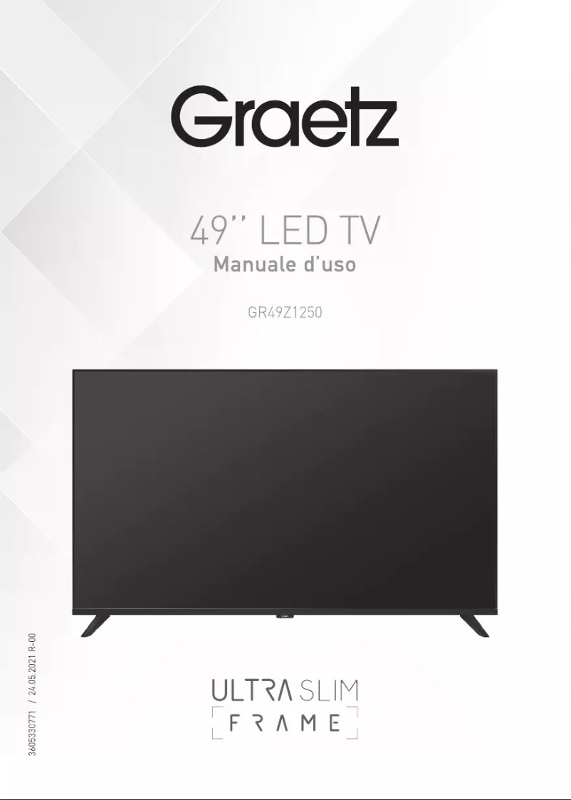 Page 1 de la notice Manuel utilisateur Graetz GR49Z1250