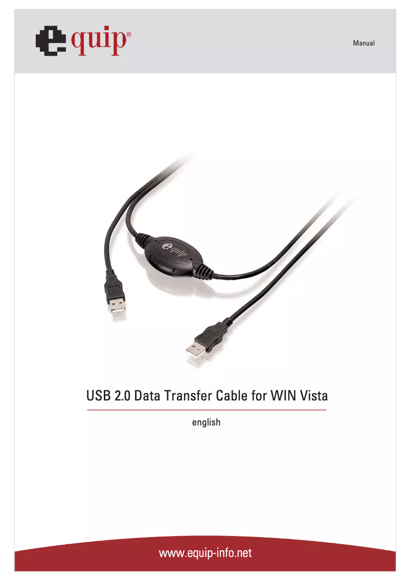 Image de la première page du manuel de l'appareil USB 2.0 Data Transfer Cable