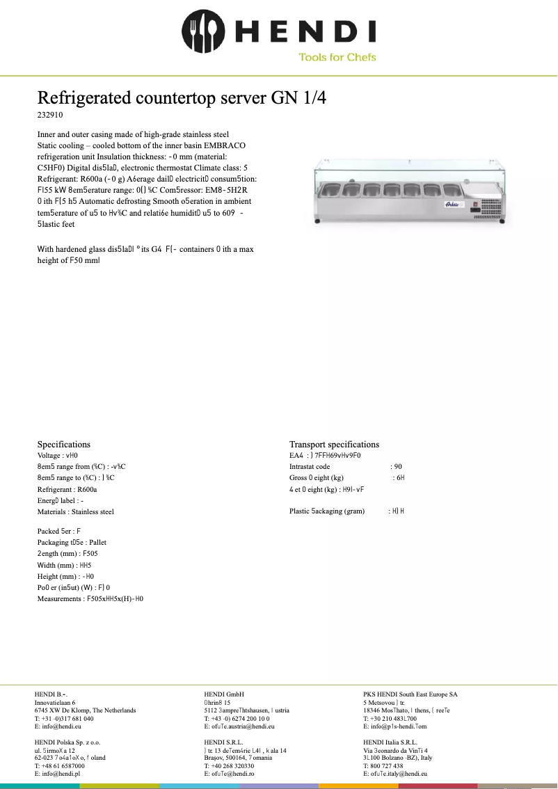 Page n°1 - Fiche technique Arktic 232927