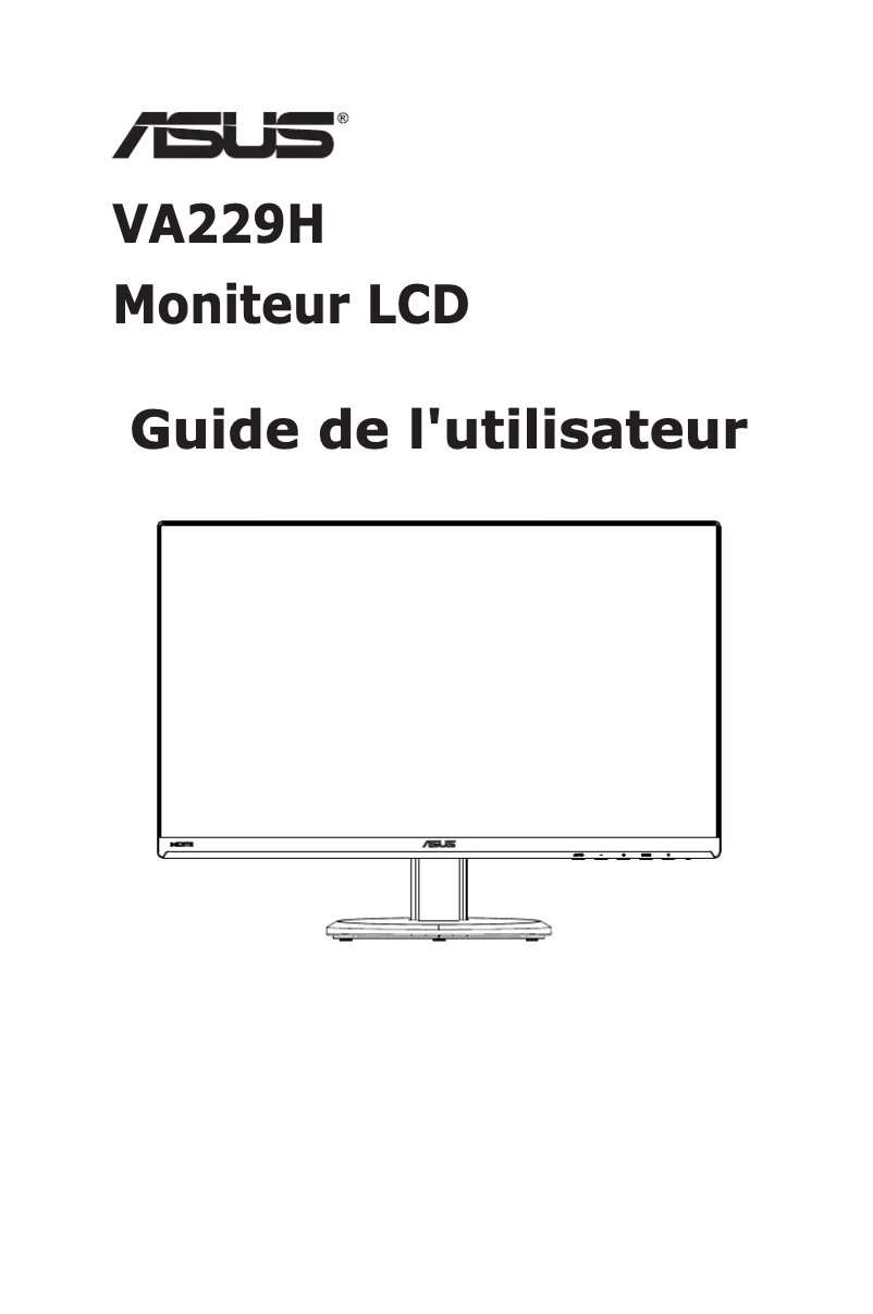 Image de la première page du manuel de l'appareil VA229H