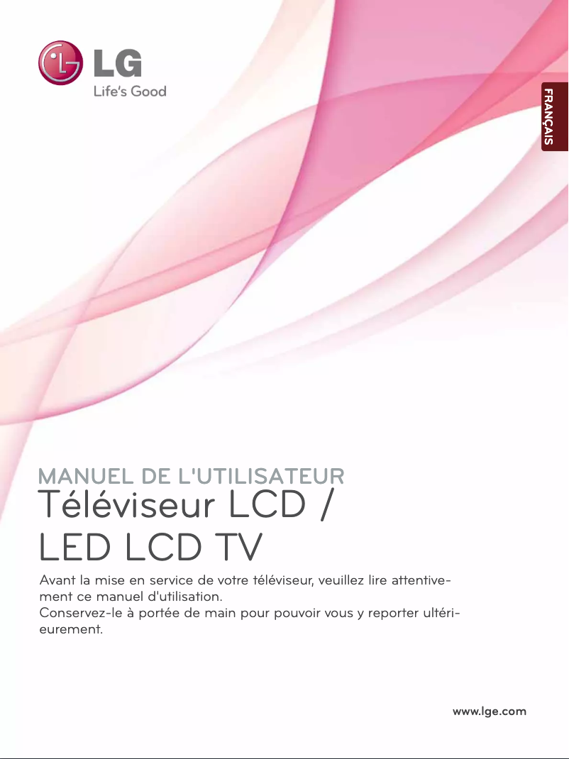 Page 1 de la notice Manuel utilisateur LG 60LD551