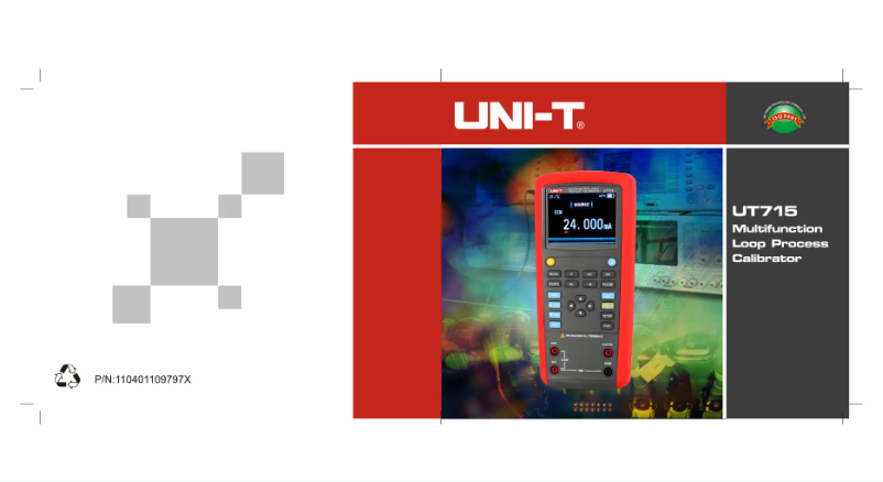 Page n°1 - Manuel utilisateur Uni-T UT715