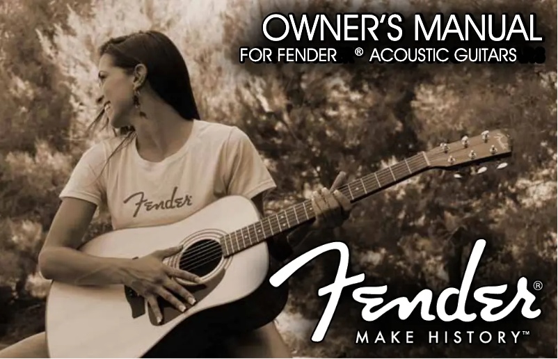 Page n°1 - Manuel utilisateur Fender Redondo Special Mahogany