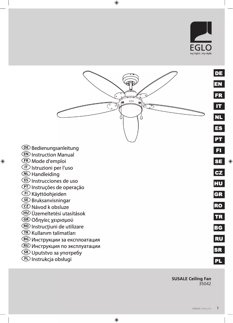 Image de la première page du manuel de l'appareil Susale