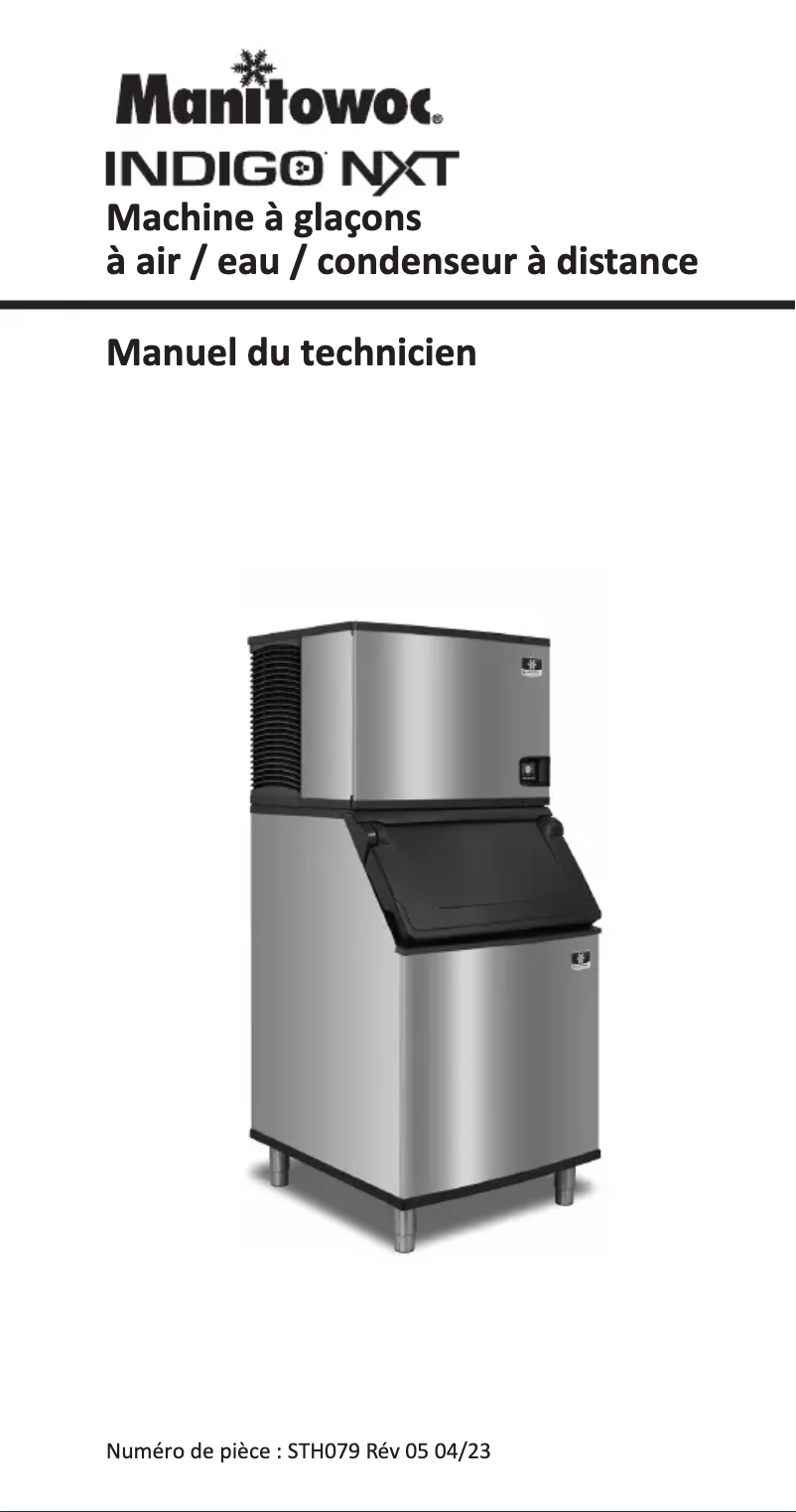 Image de la première page du manuel de l'appareil Indigo NXT iT0500