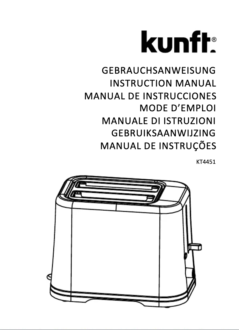Page n°1 - Manuel utilisateur Kunft KT4451
