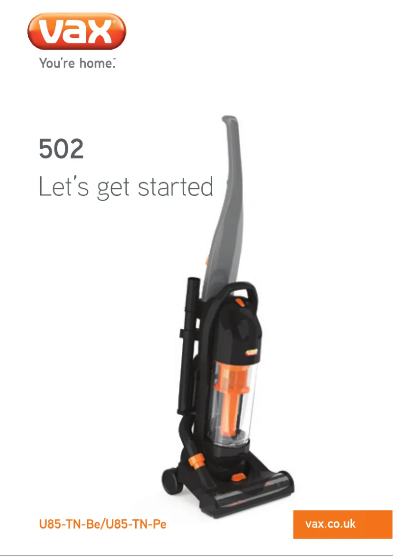 Página 1 del manual Manual de usuario Vax Impact 502 U85-TN-Pe