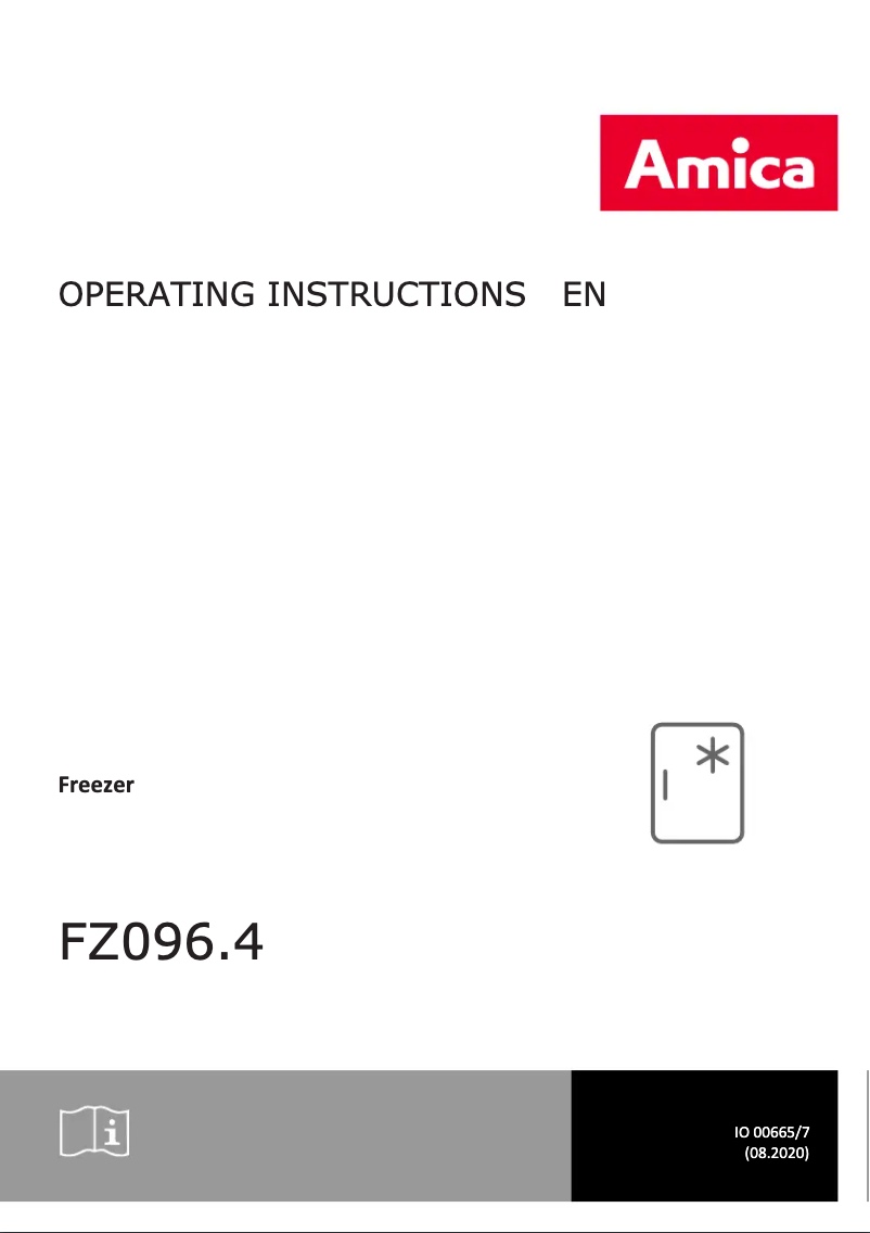 Page 1 de la notice Manuel utilisateur Amica FZ0964