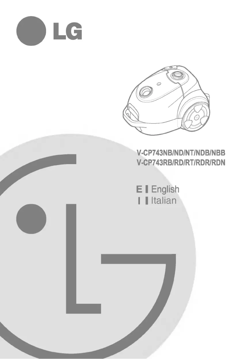 Page 1 de la notice Manuel utilisateur LG V-CP743RB