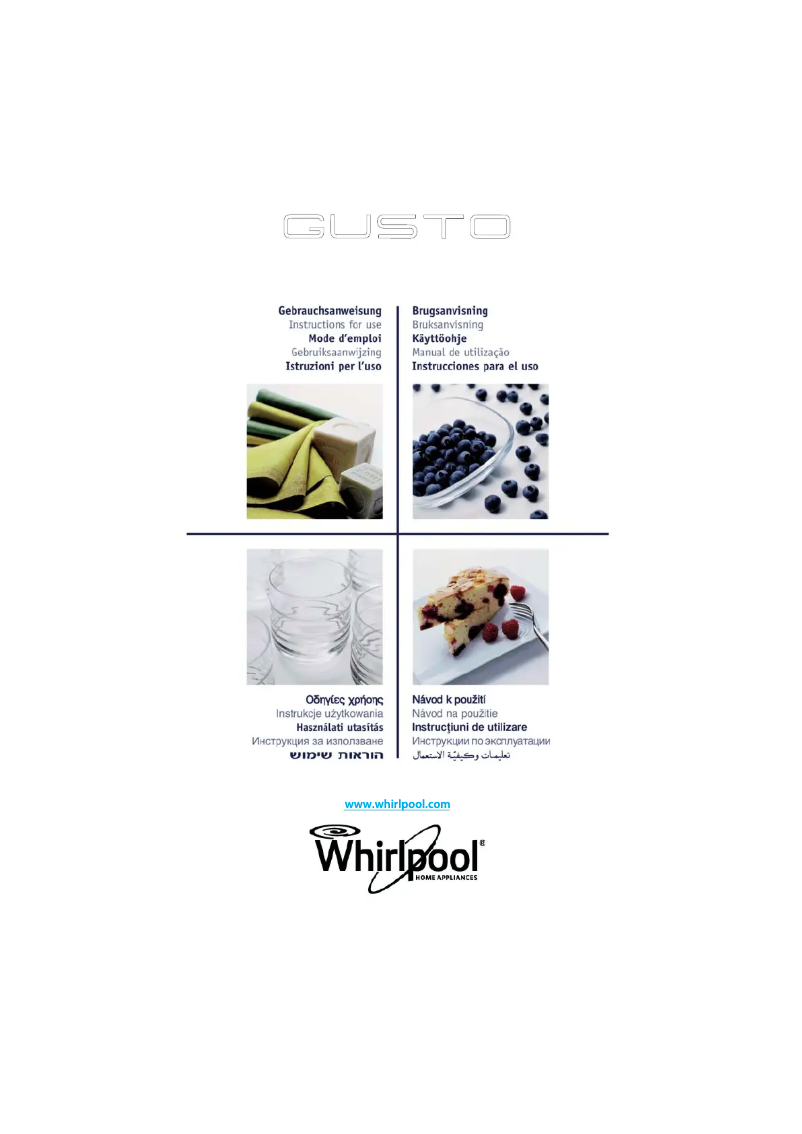 Page n°1 - Manuel utilisateur Whirlpool GT286BLM