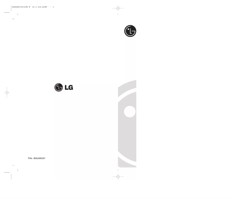 Image de la première page du manuel de l'appareil GC-389SVQF