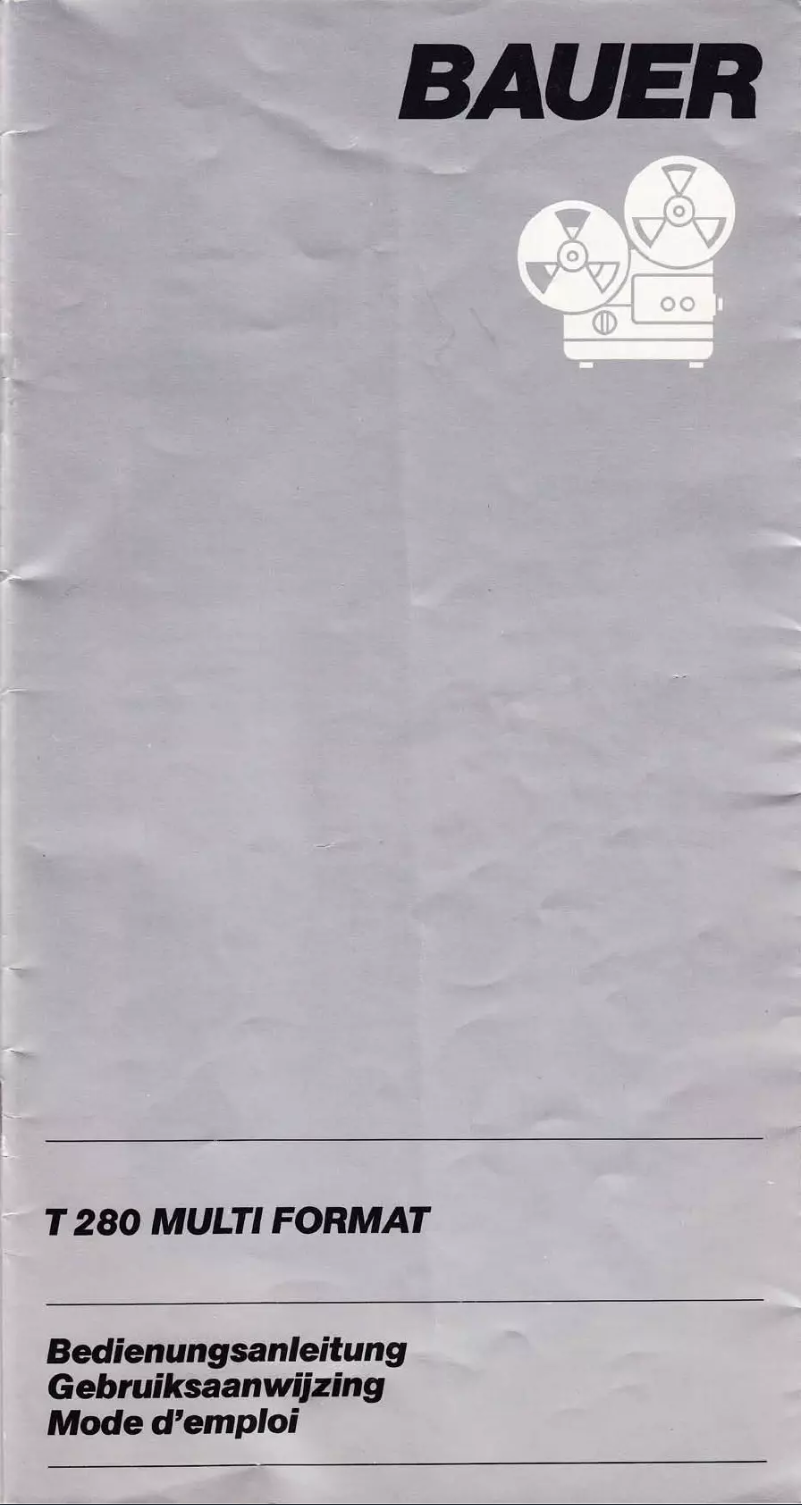 Page 1 de la notice Manuel utilisateur Bauer T280 Multi Format