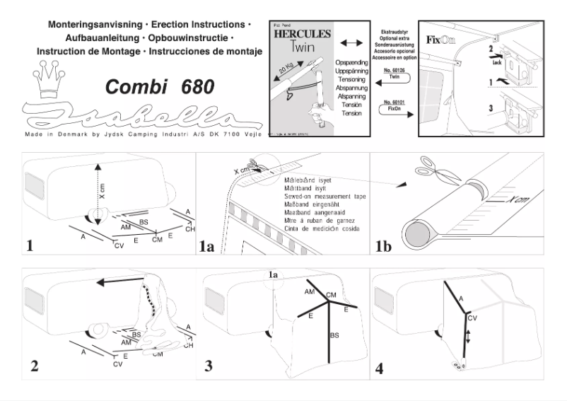 Page n°1 - Manuel utilisateur Isabella Combi 680