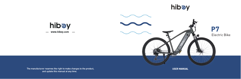 Page 1 de la notice Manuel utilisateur Hiboy P7