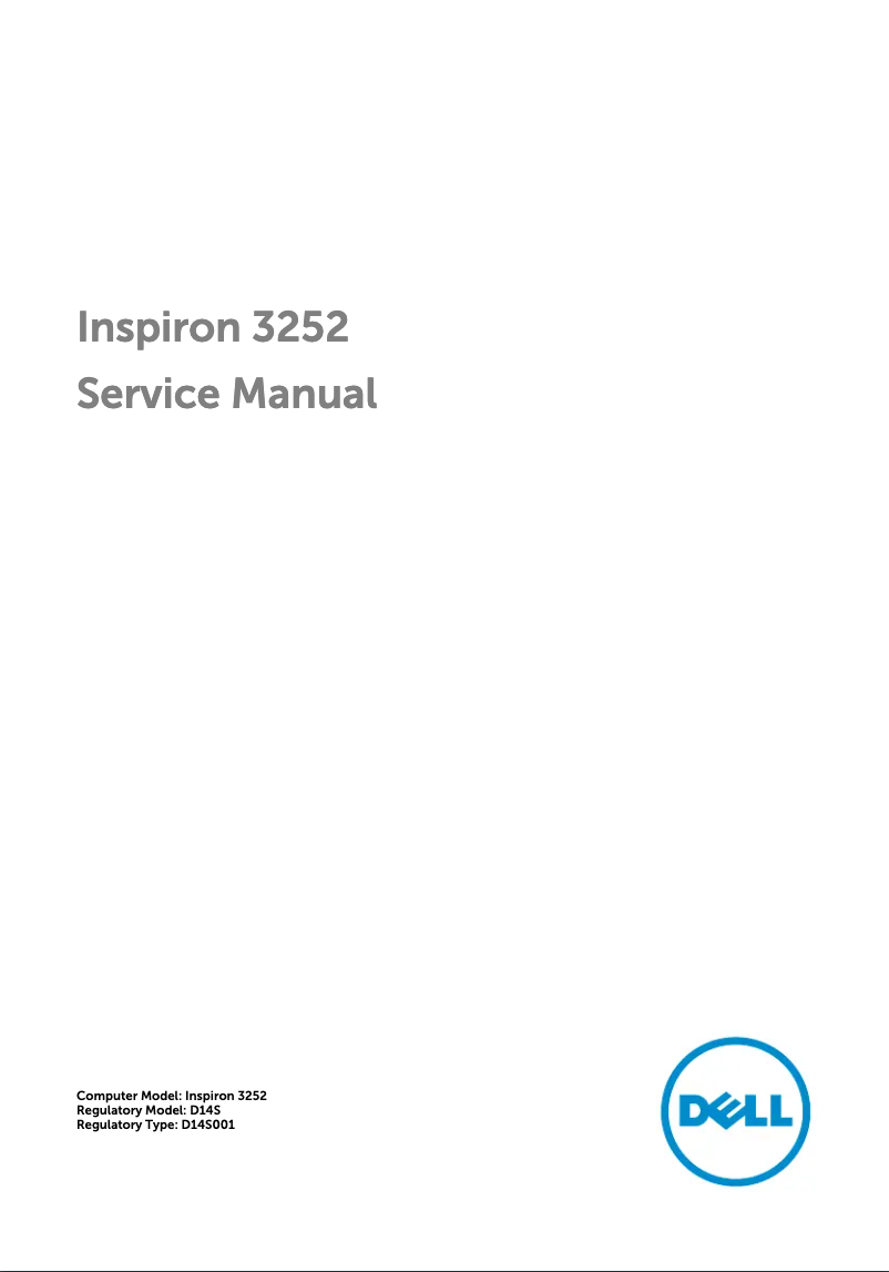 Page n°1 - Manuel utilisateur Dell Inspiron 3252