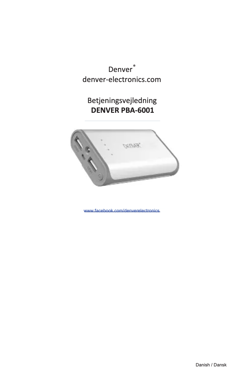 Imagen de la primera página del manual del dispositivo PBA-6001C MK2