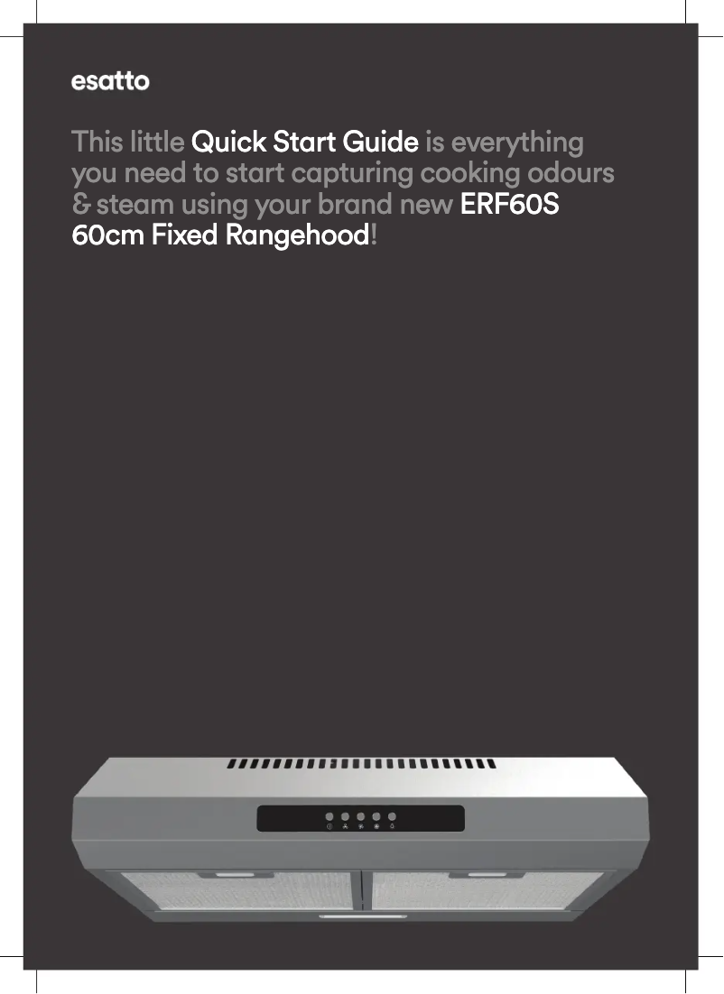 Page 1 de la notice Guide de démarrage rapide Esatto ERF60S