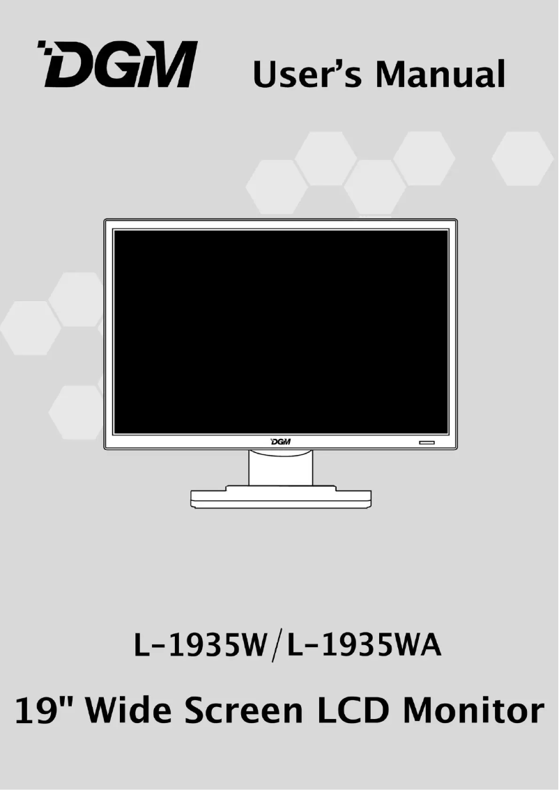Página 1 del manual Manual de usuario DGM L-1935WA