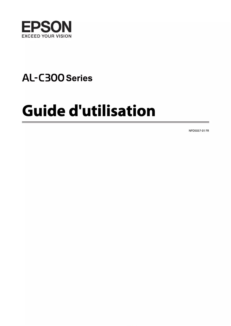 Page 1 de la notice Manuel utilisateur Epson WorkForce AL-C300N