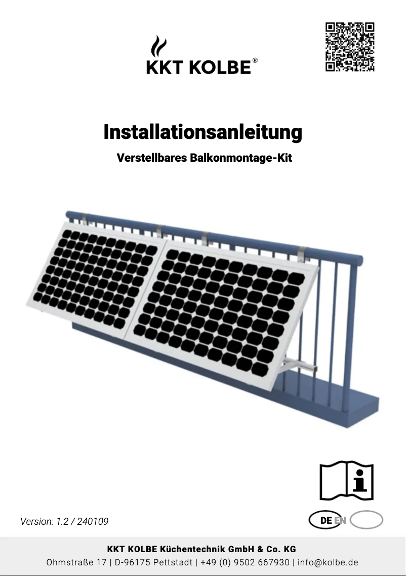 Image de la première page du manuel de l'appareil BALKON2R