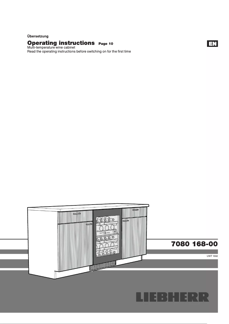 Page 1 de la notice Manuel utilisateur Liebherr UWTGB168221