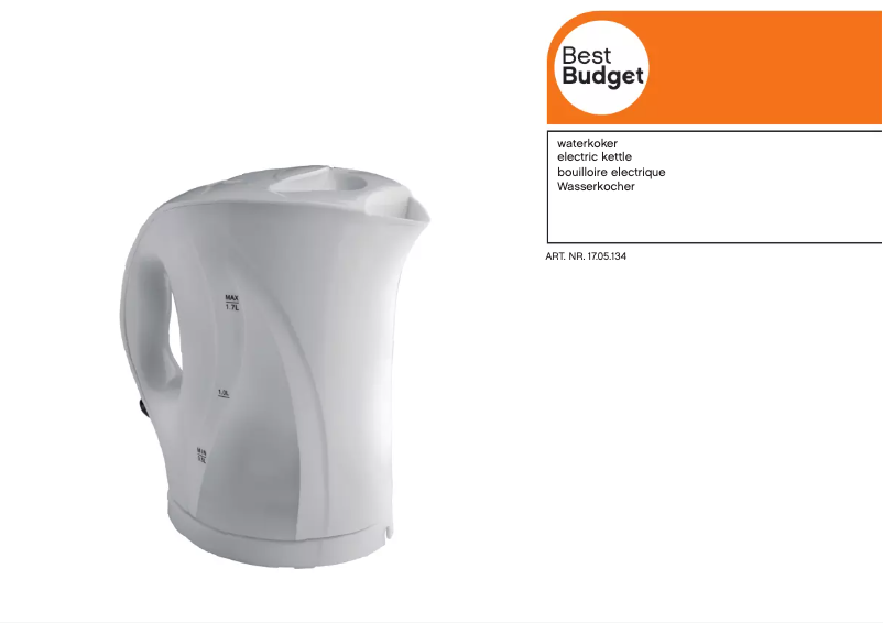 Page 1 de la notice Manuel utilisateur Best Budget 17.05.134