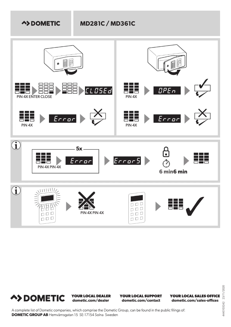 Image de la première page du manuel de l'appareil ProSafe MD 361