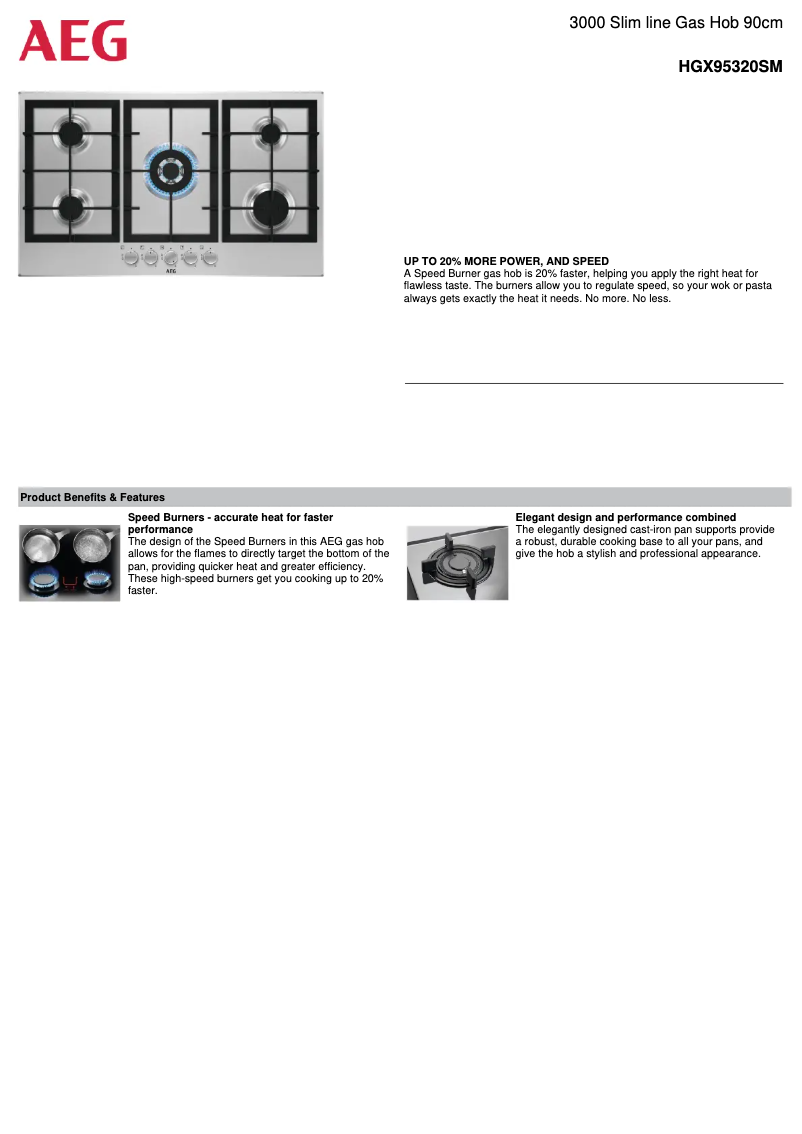 Image de la première page du manuel de l'appareil HGX95320SM