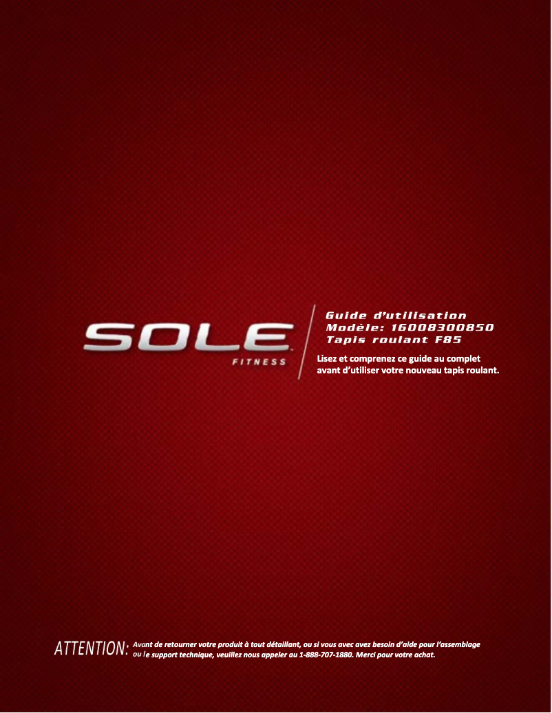 Imagen de la primera página del manual del dispositivo F85