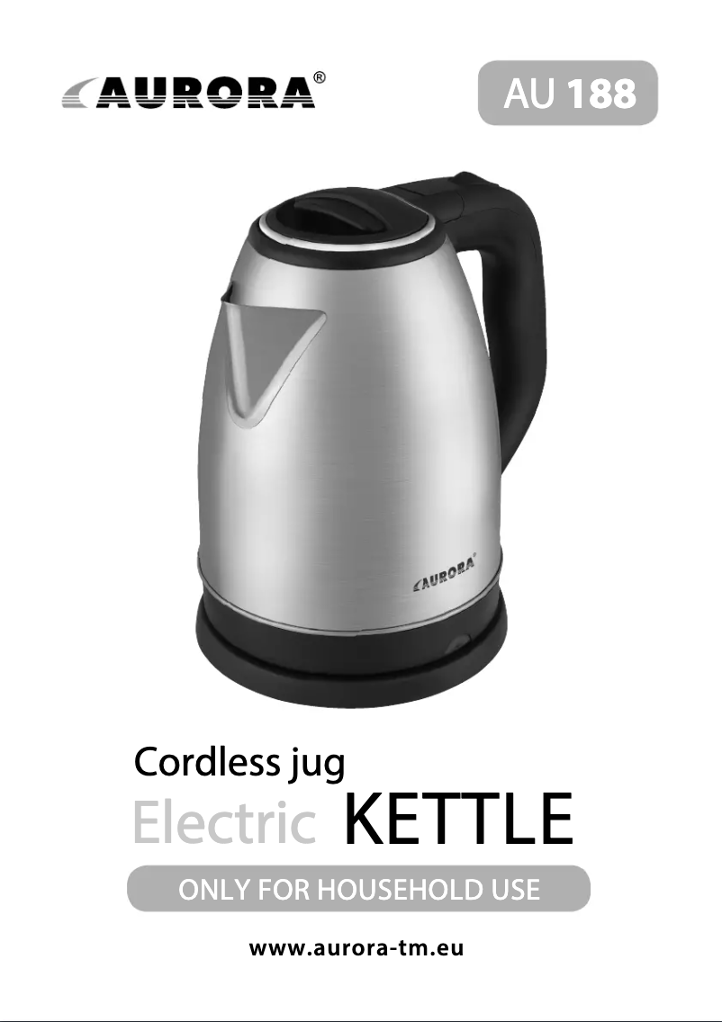 Image de la première page du manuel de l'appareil AU188