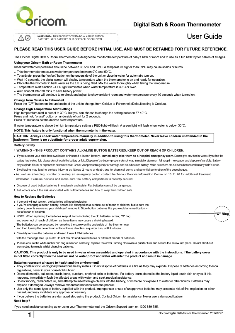 Página 1 del manual Manual de usuario Oricom 02SD