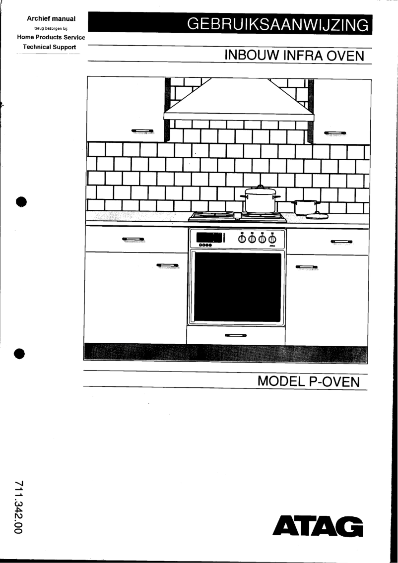 Page 1 de la notice Manuel utilisateur Atag OX 130 P5H