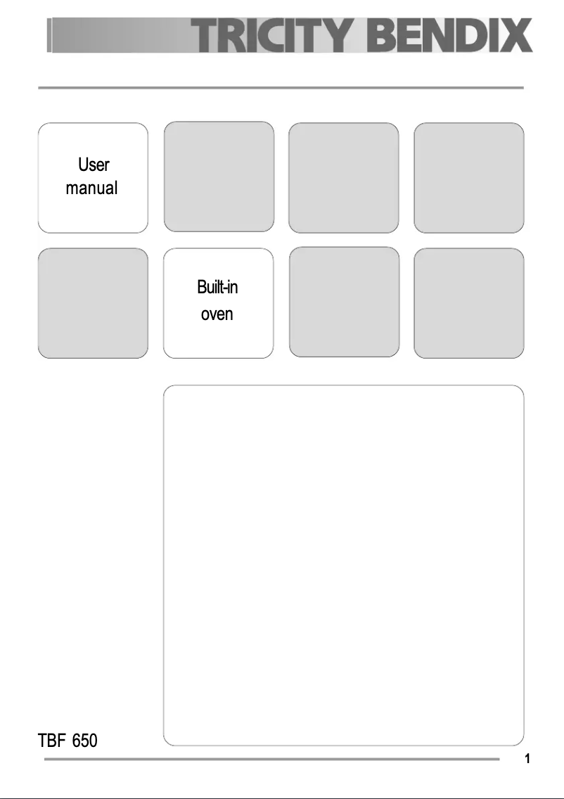 Image de la première page du manuel de l'appareil TBF650X
