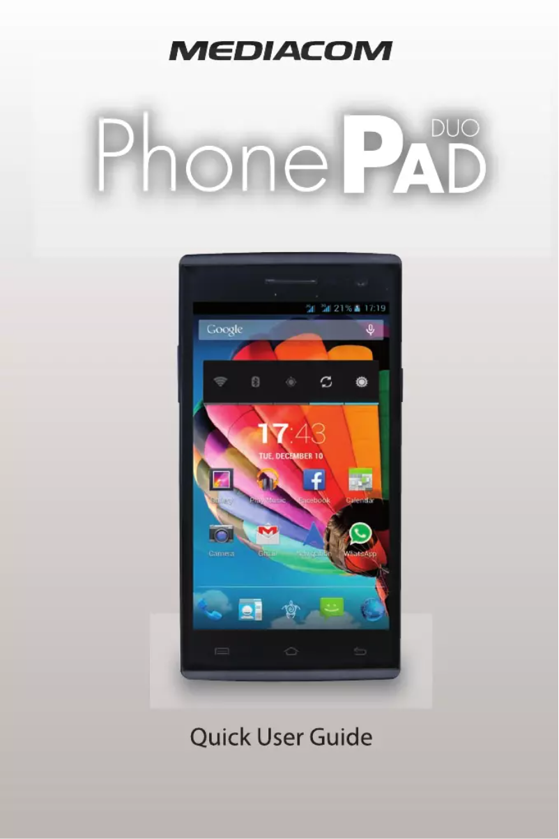 Page n°1 - Manuel utilisateur Mediacom PhonePad Duo X550U