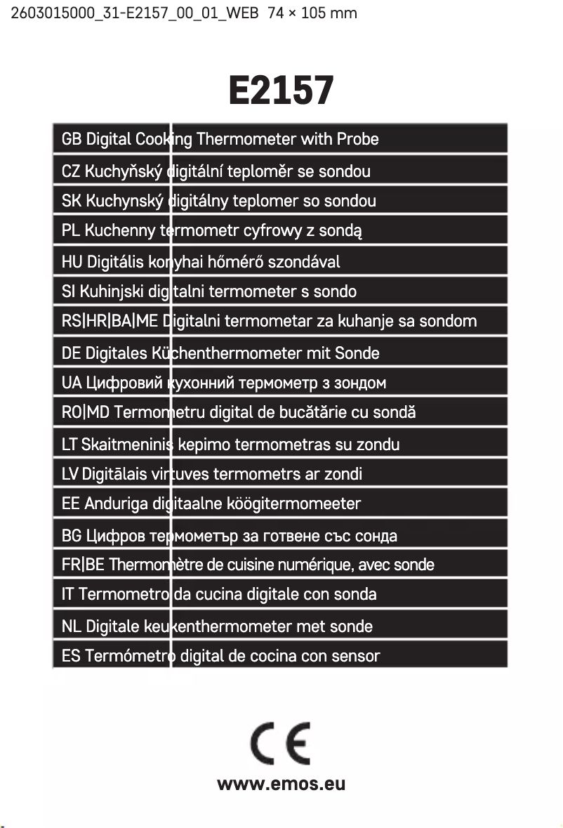 Imagen de la primera página del manual del dispositivo E2157