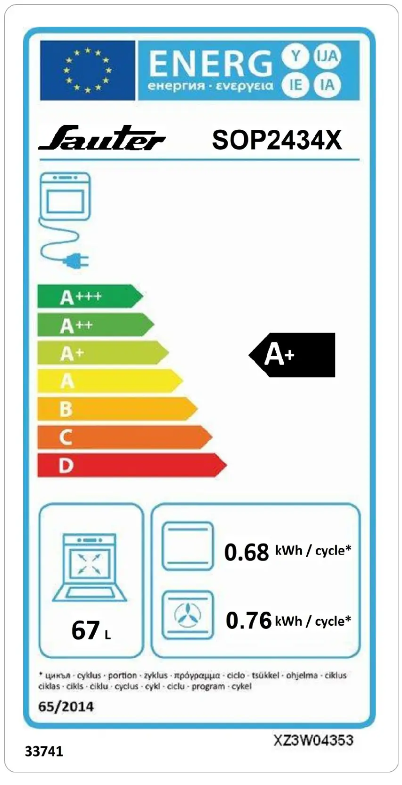Image de la première page du manuel de l'appareil SOP2434X