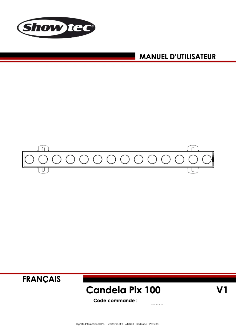 Image de la première page du manuel de l'appareil Candela Pix 100