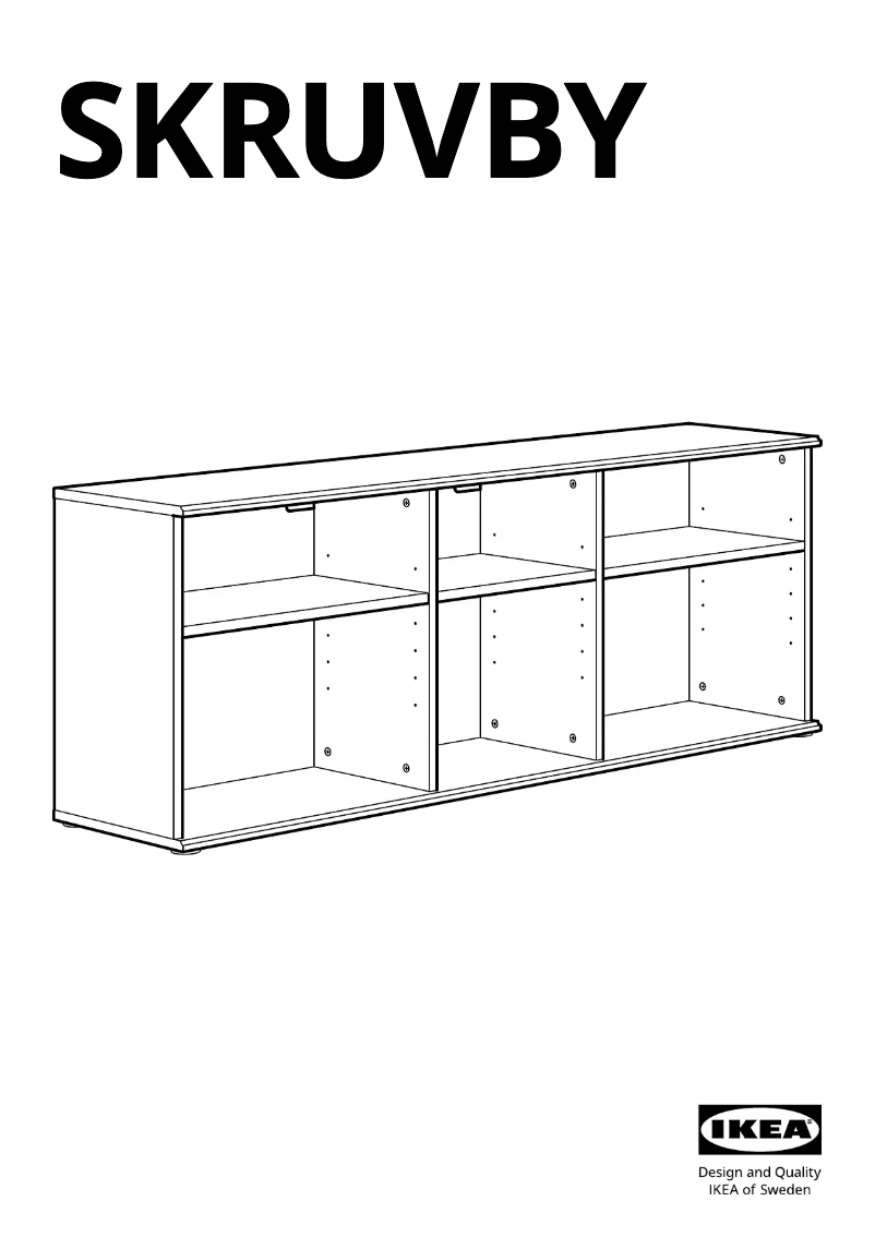 Page 1 de la notice Manuel utilisateur Ikea SKRUVBY 805.203.65