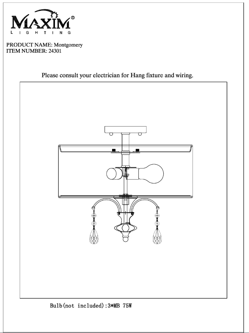 Page n°1 - Manuel utilisateur Maxim 24301C
