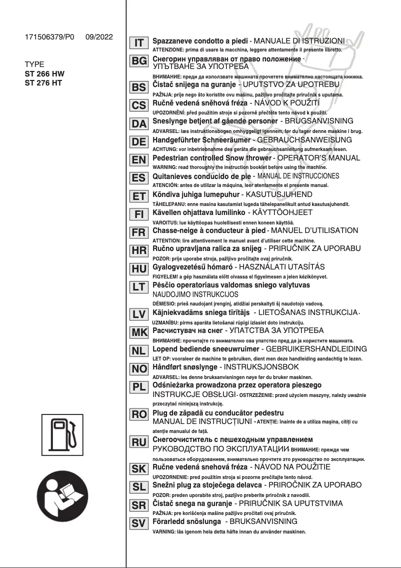 Image de la première page du manuel de l'appareil ST 976 T
