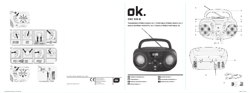 Page n°1 - Manuel utilisateur OK ORC 333-B