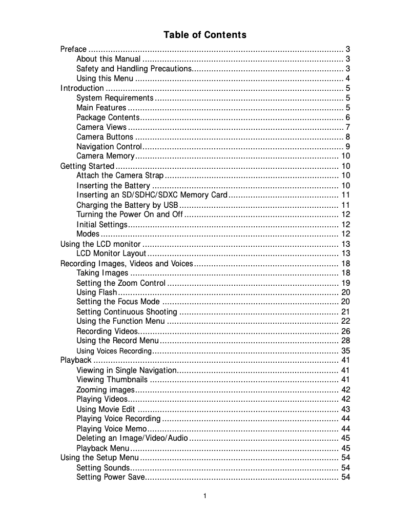 Page n°1 - Manuel utilisateur Pentacon LM16-Z52
