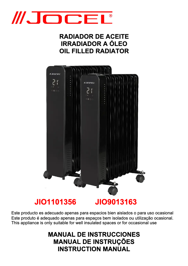 Page n°1 - Manuel utilisateur Jocel JIO11013156