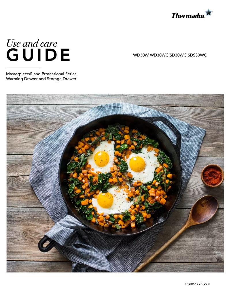 Page 1 de la notice Manuel utilisateur Thermador SD30WC