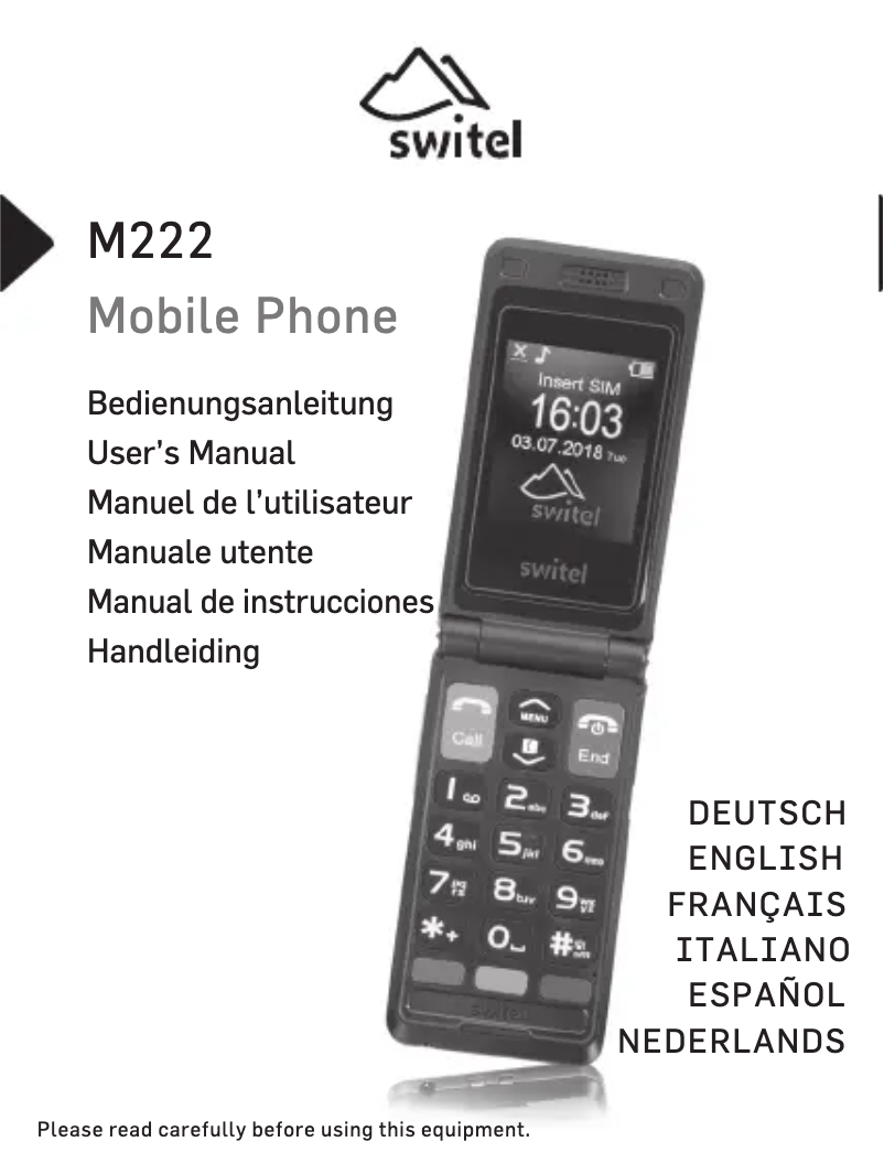 Image de la première page du manuel de l'appareil M222
