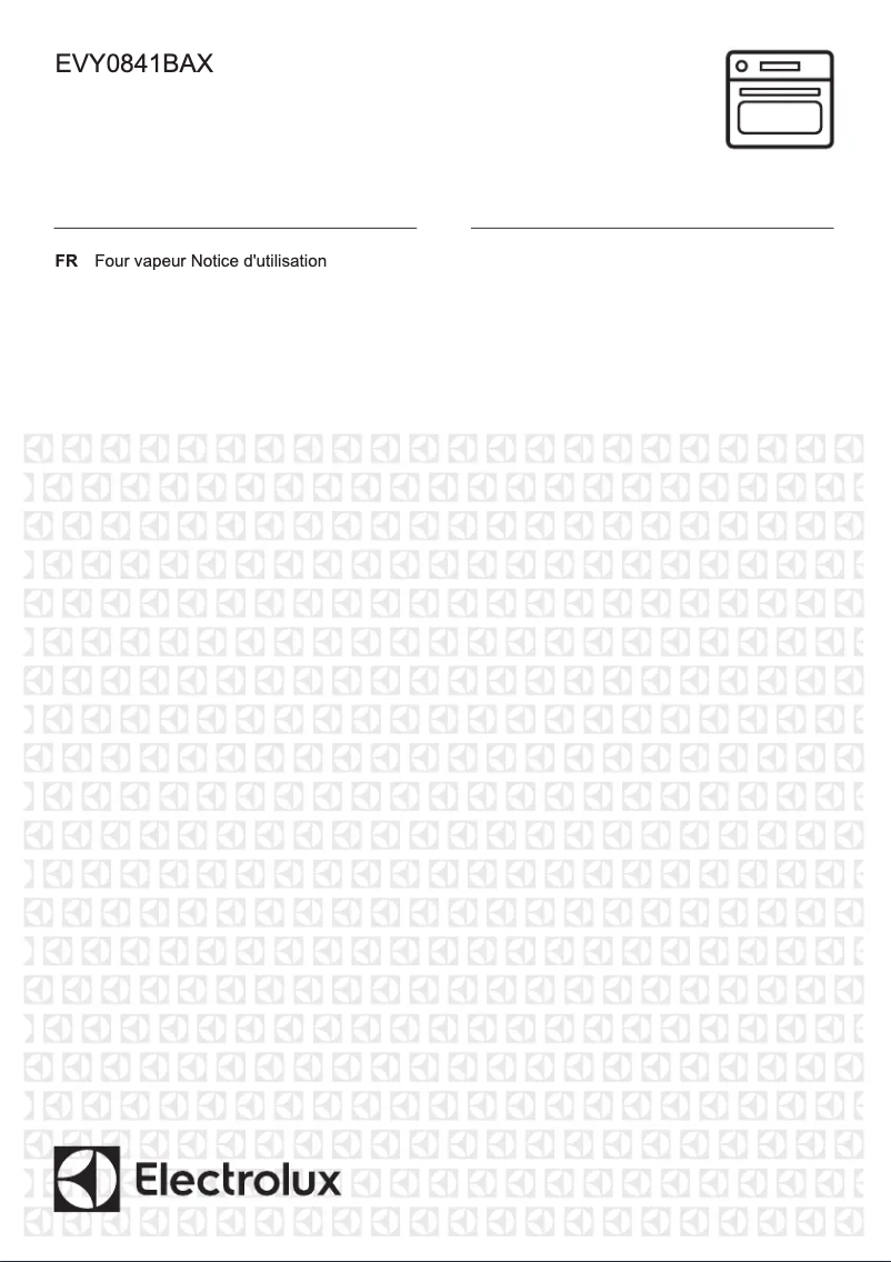 Page n°1 - Manuel utilisateur Electrolux EVY0841BAX